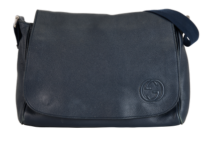 Soho Diaper, &pound;310, Handbags, Blue, Leather, Front view